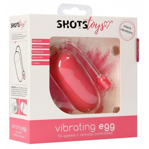 Розовое гладкое виброяйцо Vibrating Egg - 8 см.